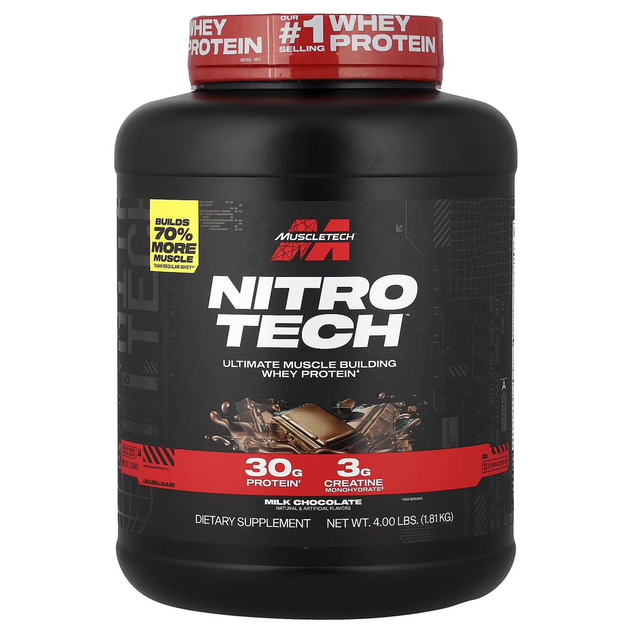 Nitro Tech Whey Protein 4lb Milk Chocolate